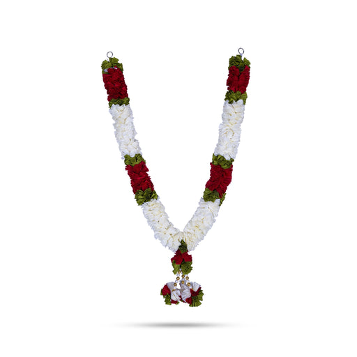 Artificial Flower Garland- 21 Inches | Cloth Garland/ Artificial Mala/ Artificial Garland For Pooja& Decoration - Mala