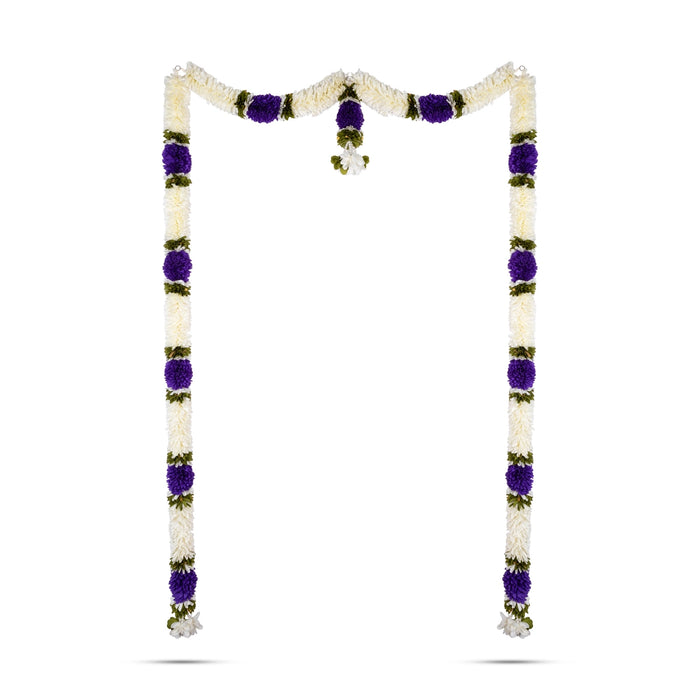 Door Toran - 65 Inches | Artificial Flower Toran/ Decorative Thoran/ Bandanwar for Door Decor/ Assorted