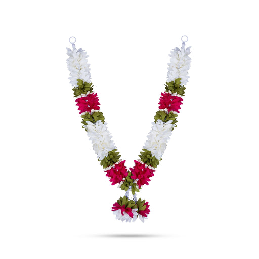 Artificial Flower Garland- 14 Inches | Artificial Mala/Fake Flower Garland/ Cloth Garland For Puja & Decoration - Mala
