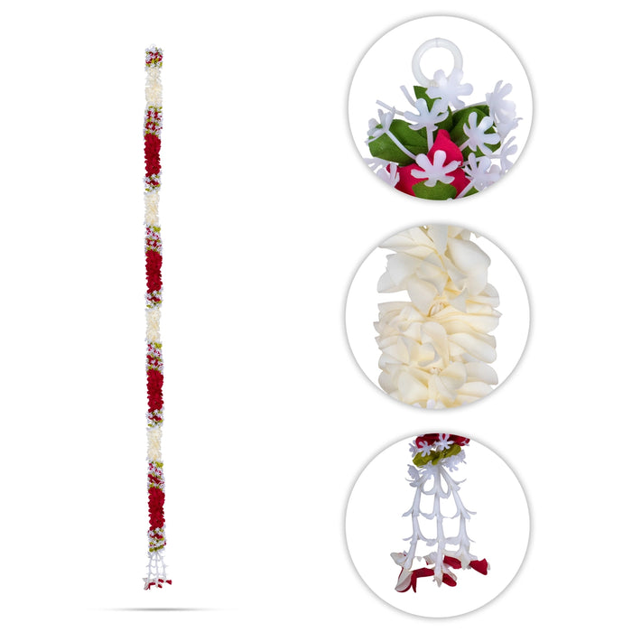 Side Toran - 52 Inches | Plastic Thoran/ Artificial Flower Toran/ Door Hanging Toran for Door - Toran