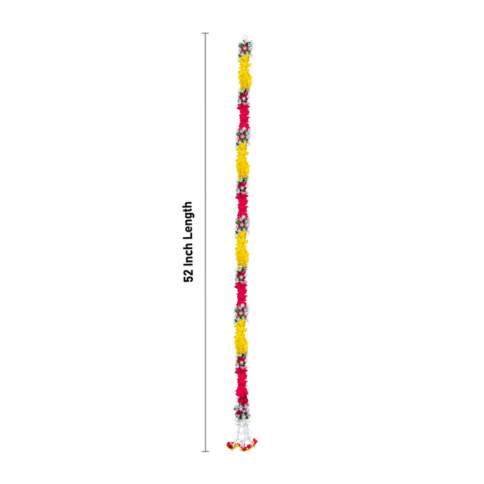 Side Toran - 52 Inches | Plastic Thoran/ Artificial Flower Toran/ Door Hanging Toran for Door - Toran