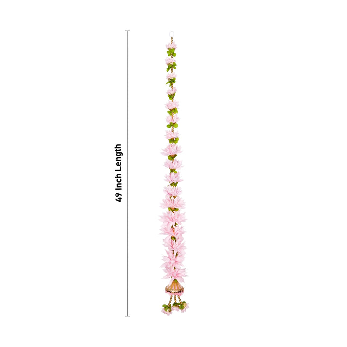 Side Toran Pair - 49 Inches | Flower Design Thoran/ Artificial Flower Toran for Home Decor - Toran
