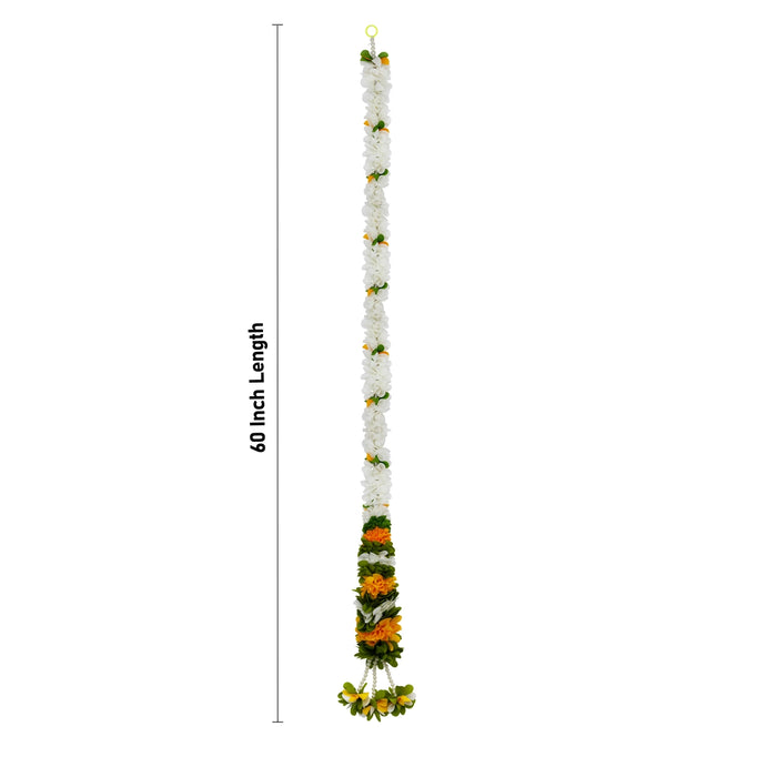 Side Toran Pair - 60 Inches | Flower Design Thoran/ Door Hanging Toran/ Artificial Flower Toran for Home Decor - Toran
