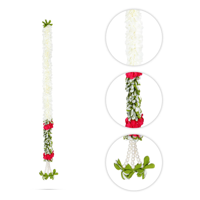 Side Toran Pair - 42 Inches | Flower Design Thoran/ Door Hanging Toran/ Artificial Flower Toran for Home Decor - Toran