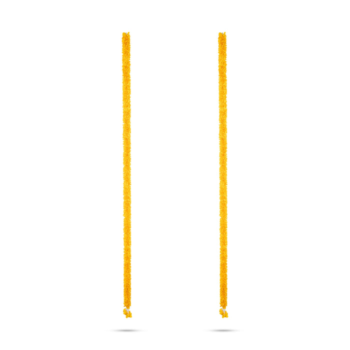 Side Toran Pair - 72 Inches | 2 Pcs/ Artificial Flower Thoran/ Door Hanging Toran For Festive Decor/ Assorted