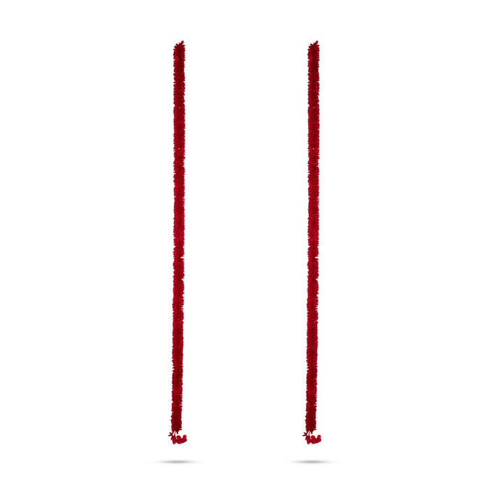 Side Toran Pair - 72 Inches | 2 Pcs/ Artificial Flower Thoran/ Door Hanging Toran For Festive Decor/ Assorted