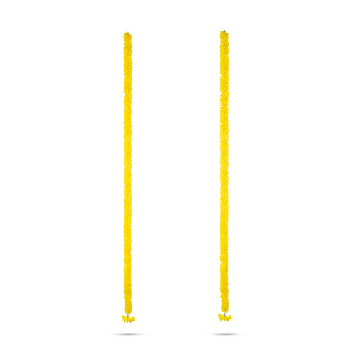 Side Toran Pair - 72 Inches | 2 Pcs/ Artificial Flower Thoran/ Door Hanging Toran For Festive Decor/ Assorted