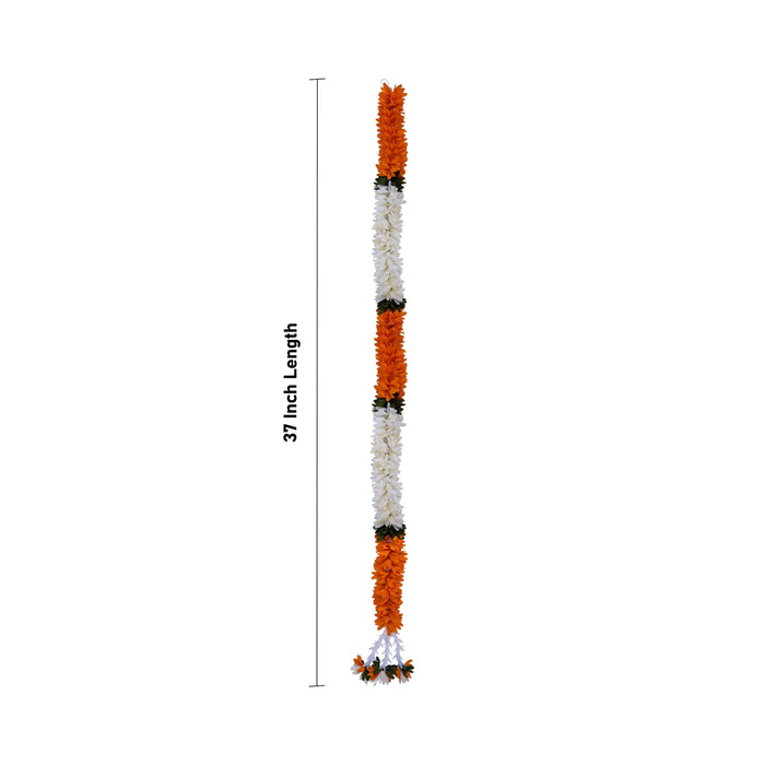 Side Toran Pair - 37 Inches | Sugandaraja Artificial Flower Thoran/ Door Hanging Toran For Auspicious Entrance - Toran