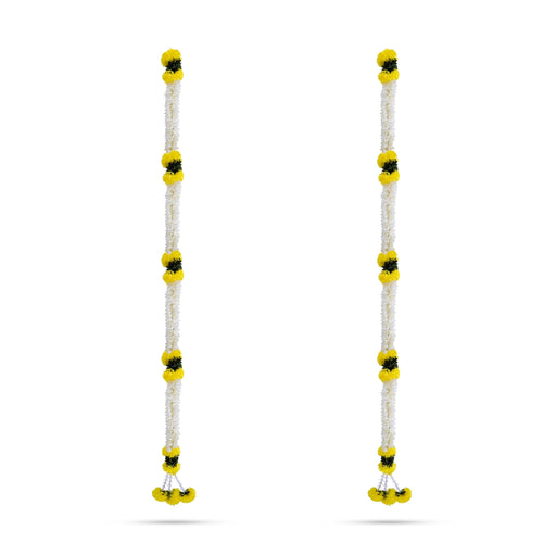 Side Toran Pair - 53 Inches | Sentosa Artificial Flower Thoran/ Door Hanging Toran For Ethnic Ambience - Toran