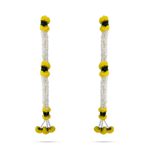 Side Toran Pair - 31 Inches | Sentosa Artificial Flower Thoran/ Door Hanging Toran For Elegant Door Framing - Toran