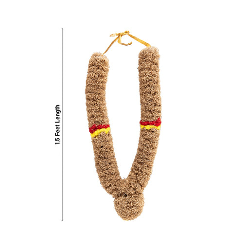Vettiver Malai - 1.5 Feet | Vetiver Malai/ Vetiver Garland for Deity - Mala