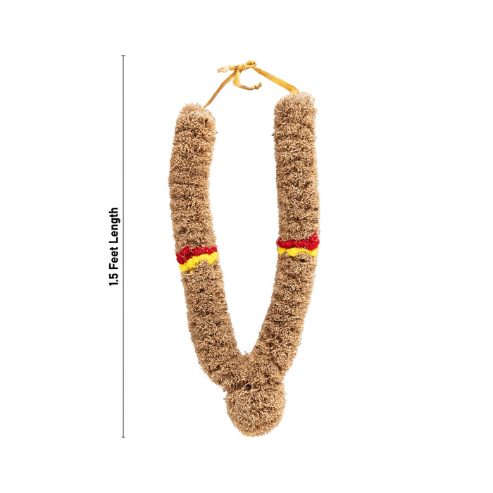 Vettiver Malai - 1.5 Feet | Vetiver Malai/ Vetiver Garland for Deity - Mala