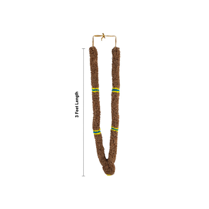 Vettiver Malai - 3 Feet | Natural Vetiver Garland/ Traditional Vetiver Malai For Divine Fragrance And Pooja