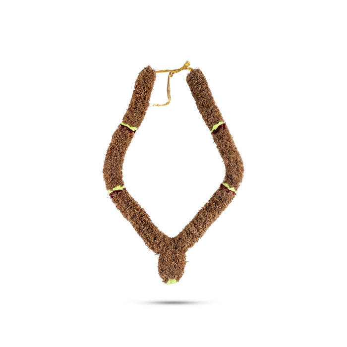 Vettiver Malai - 2.5 Feet | Natural Vetiver Garland / Traditional Vetiver Malai For Divine Fragrance And Pooja
