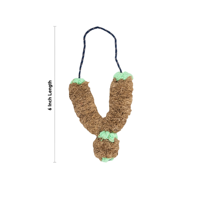Vettiver Malai - 6 Inches | Vetiver Garland/ Vetiver Malai/ Vetti Veru Garland for Deity - Mala