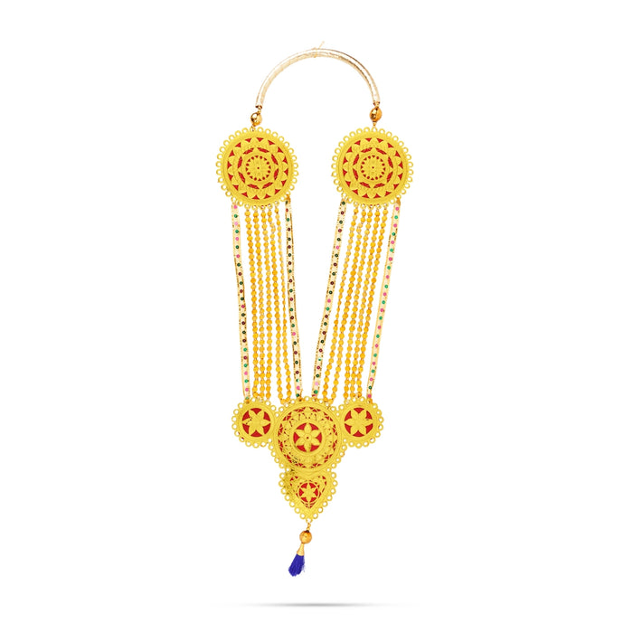 VIP Malai - 40 Inches | 5 Line Scented Garland/ Scented Wooden Mala for Decoration - Mala