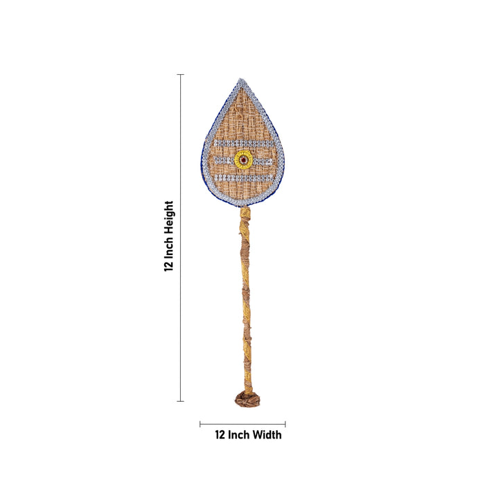 Vettiver Peacock Seval Kodi Vel Set - 12 x 12 Inches | Vetiver Murugan Vel,Peacock,Seval Flag for Decoration - Deity Accessories