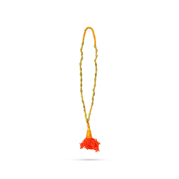 Cardamom Garland With Beads - 19 Inches |Cardamom Mala / Elakkai Malai / Andal Mala / Elaichi Mala for Deity