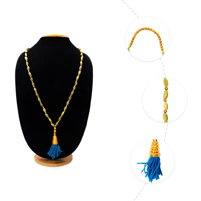 Cardamom Garland With Beads - 20 Inches | Mala / Elakkai Malai / Elaichi Mala for Deity