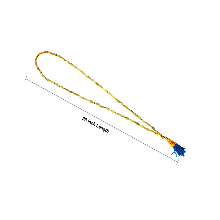 Cardamom Garland With Beads - 20 Inches | Mala / Elakkai Malai / Elaichi Mala for Deity