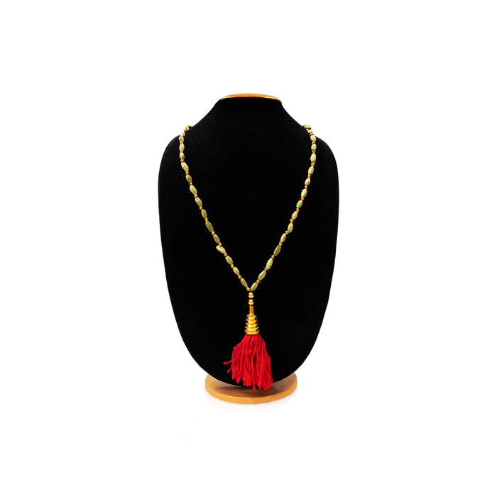 Cardamom Garland With Beads - 30 Inches |Cardamom Mala / Elakkai Malai / Andal Mala / Elaichi Mala for Deity