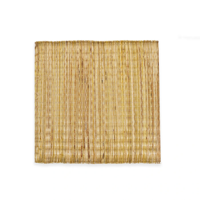 Korai Grass Mat - 18 x 18 Inches | Yoga Mat/ Pooja Aasan/ Korai Pai for Meditation - Yoga Mat & Aasan