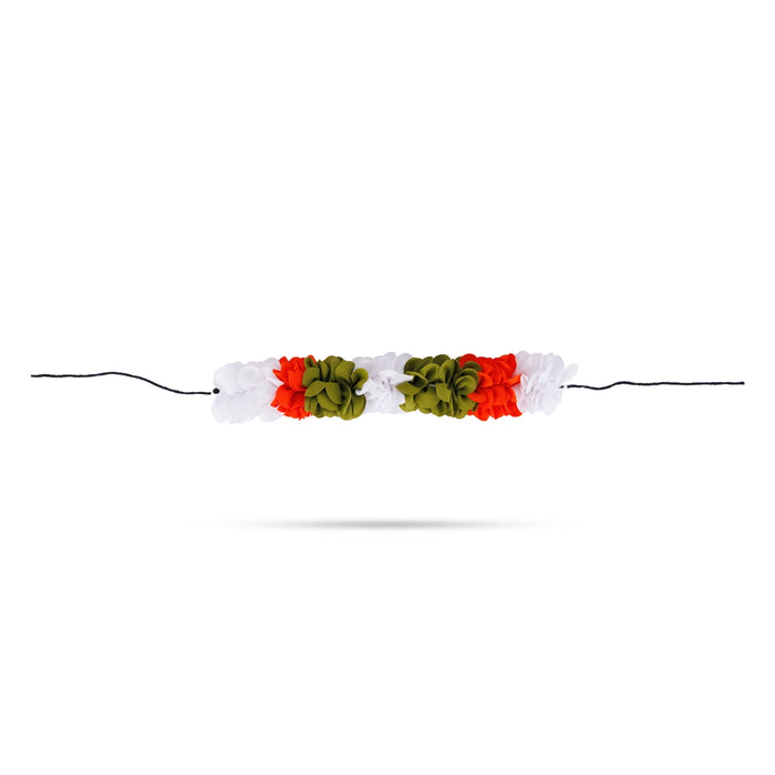 Artificial Flower - 10 Inches | Patti Veni Hair Flower/ Artificial Gajra for Deity Decor - Head & Face Accessories