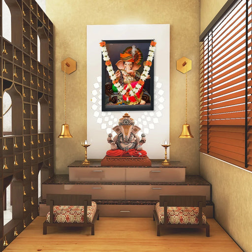 Artificial Flower Garland - 25 Inches | Cloth Mala/ Artificial Mala for Photo Frame - Mala