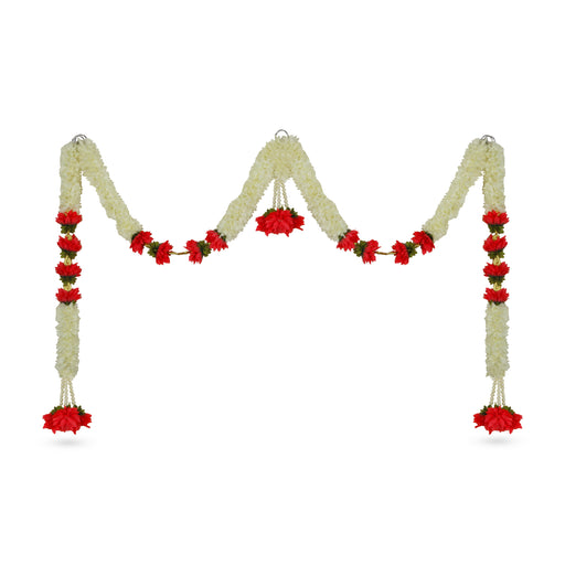 Door Toran Set - 20 Inches | Artificial Flower Toran/ Thoran/ Bandanwar for Door Decor/ Assorted Design & Colour - Toran