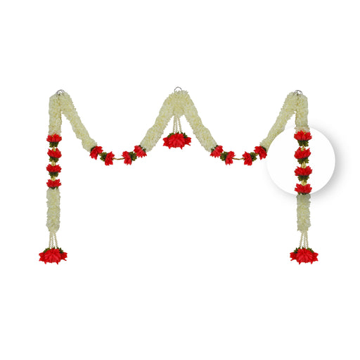 Door Toran Set - 20 Inches | Artificial Flower Toran/ Thoran/ Bandanwar for Door Decor/ Assorted Design & Colour - Toran