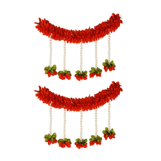 Artificial Flowers - 6 x 10 Inches | 2 Pcs Set/ Flower Decoration/ Fancy Flower for Home Decor/ Assorted Design - Toran