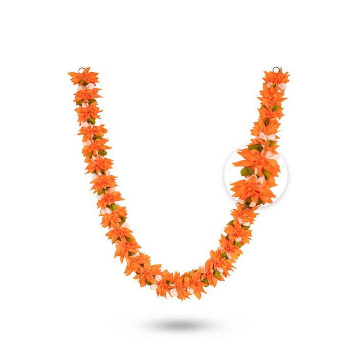 Artificial Flower Garland - 36 Inches | Flower Toran/ Artificial Mala for Photo Frame/ Assorted Design & Colour