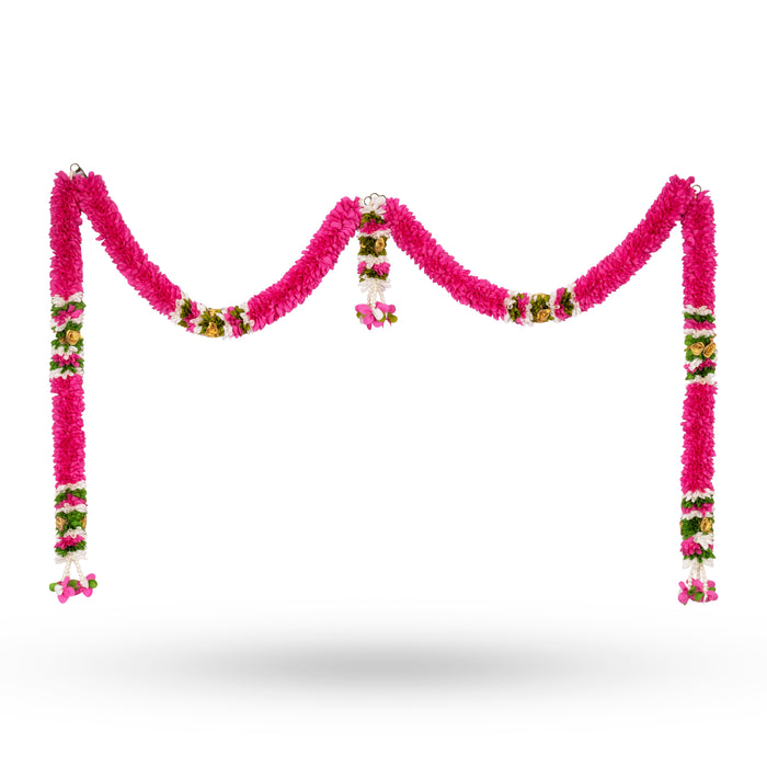 Door Toran Set - 27 Inches | Artificial Flower Toran/ Thoran/ Bandanwar for Door Decor/ Assorted Design & Colour - Toran
