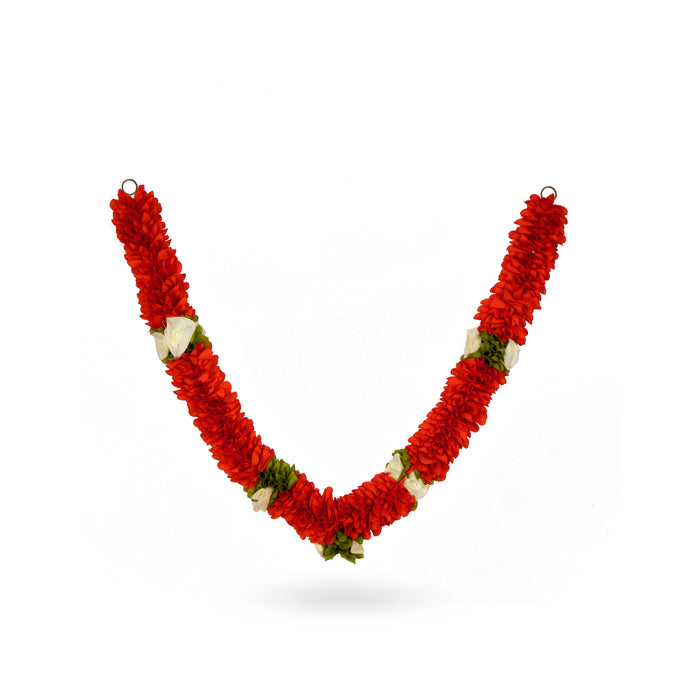 Artificial Flower Garland - 28 Inches | Flower Toran/ Artificial Mala for Photo Frame/ Assorted Design & Colour