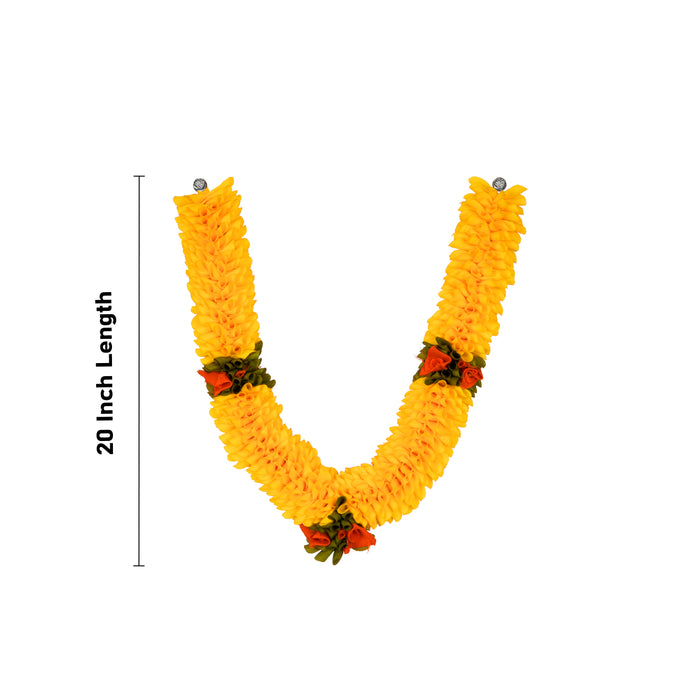 Artificial Flower Garland - 20 Inches | Flower Toran/ Artificial Mala for Photo Frame/ Assorted Design & Colour