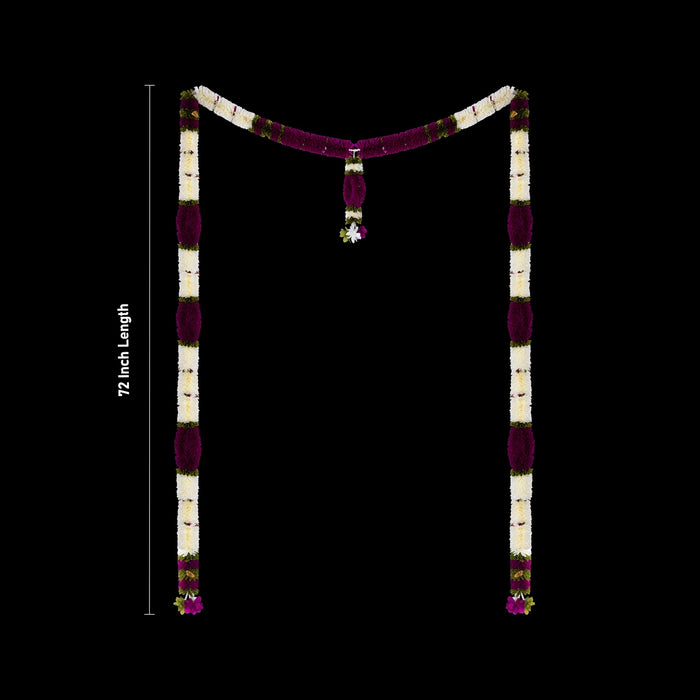 Door Toran Full Set - 72 Inches | Artificial Flower Thoran/ Hanging Toran For Festive Decor