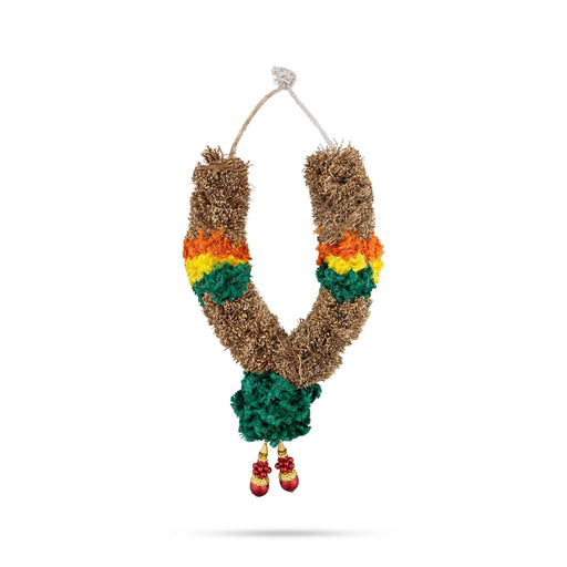 Vettiver Malai - 0.5 Feet | Natural Vetiver Garland/ Traditional Vetiver Malai For Divine Fragrance And Pooja - Mala