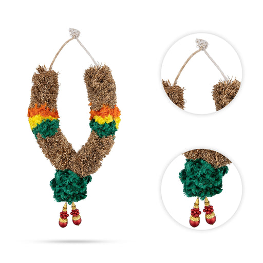 Vettiver Malai - 0.5 Feet | Natural Vetiver Garland/ Traditional Vetiver Malai For Divine Fragrance And Pooja - Mala