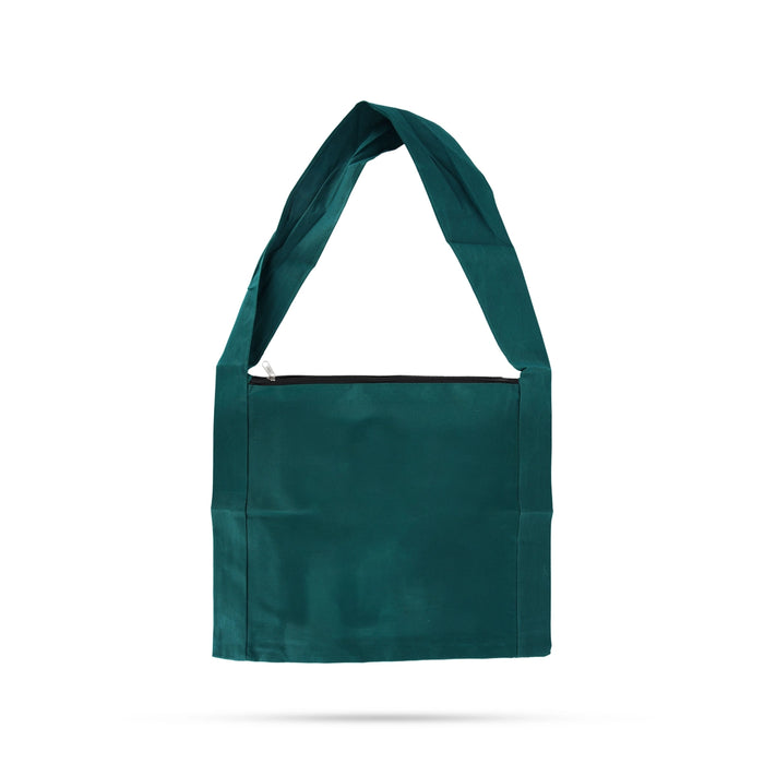 Side Bag - 17 x 14 Inches | Shoulder Bag/ Om Muruga Design Cloth Bag/ Gift Bag for Men & Women - Bags & Pouches