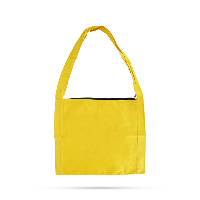 Side Bag - 17 x 14 Inches | Shoulder Bag/ Om Muruga Design Cloth Bag/ Gift Bag for Men & Women - Bags & Pouches