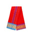 Cotton Veshti - 9 x 5 Yards | Red Colour Dhoti/ 6 Inches Jacquard Border Vesti for Men - Veshti & Dhoti