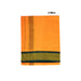 Cotton Veshti - 2 Mtrs | Padayappa Border Dhoti/ Orange Colour Vesti for Men - Veshti & Dhoti