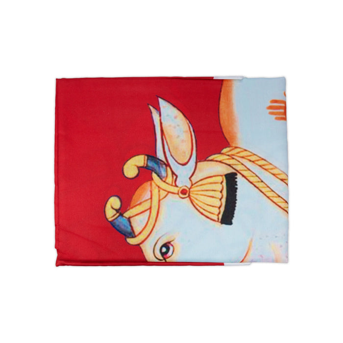 Pooja Screen- 5 x 8 Inches | Cotton Curtain / Temple Screen / Decorative Curtain For Pooja Room - Deity Curtain