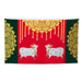 Pooja Screen- 5 x 8 Inches | Cotton Curtain / Temple Screen / Decorative Curtain For Pooja Room - Deity Curtain