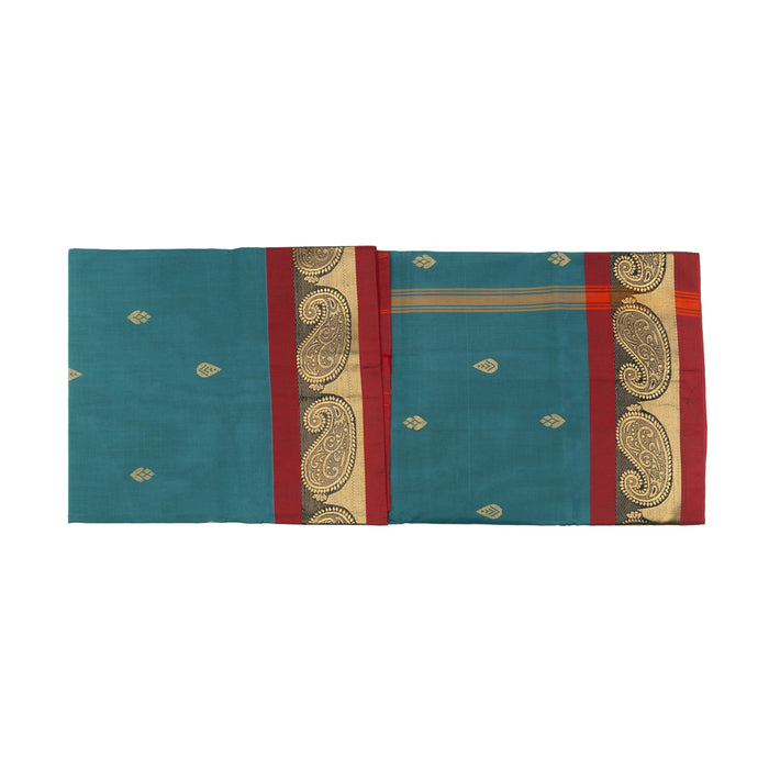 Saree - 5.5 Mtr | Fancy Saree/ Copper Print Design Traditional Saree for Women - Sarees & Blouse