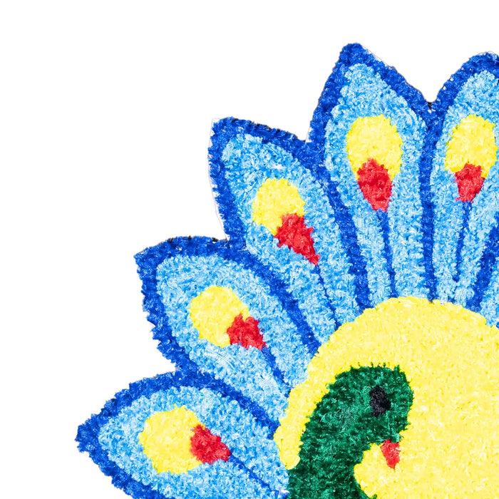 Rangoli Mat - 24 Inches | Rangoli Floor Mat/ Flower Design Canvas Muggu Mat for Home Decor/ 270 Gms - Kolam & Rangoli