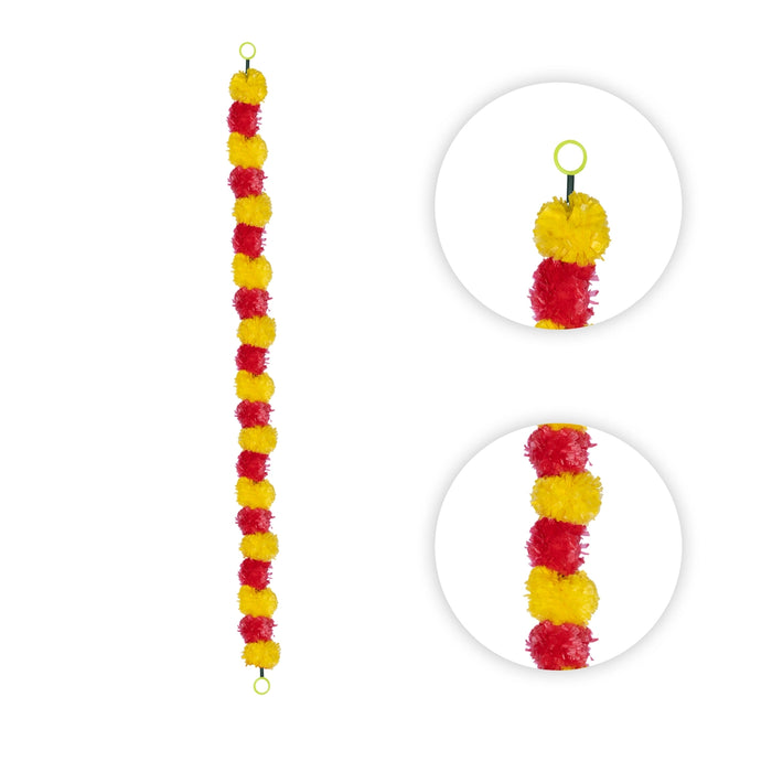 Toran - 50 Inches | Marigold Design Bandanwar/ Thoran/ Flower Toran for Home Decor - Toran