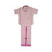 Shirt With Dhoti - Size 0 To 2 | Velcro Design Veshti And Half Sleeves Shirt/ Cotton Vesti for Kids - Veshti & Dhoti