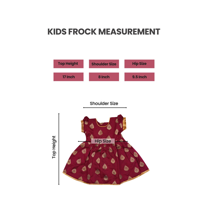 Frock Dress - Size 6 Months | Gown Dress/ Readymade Dress/ Traditional Dress For Baby Girls - Long Skirts / Ghagra / Pavadai
