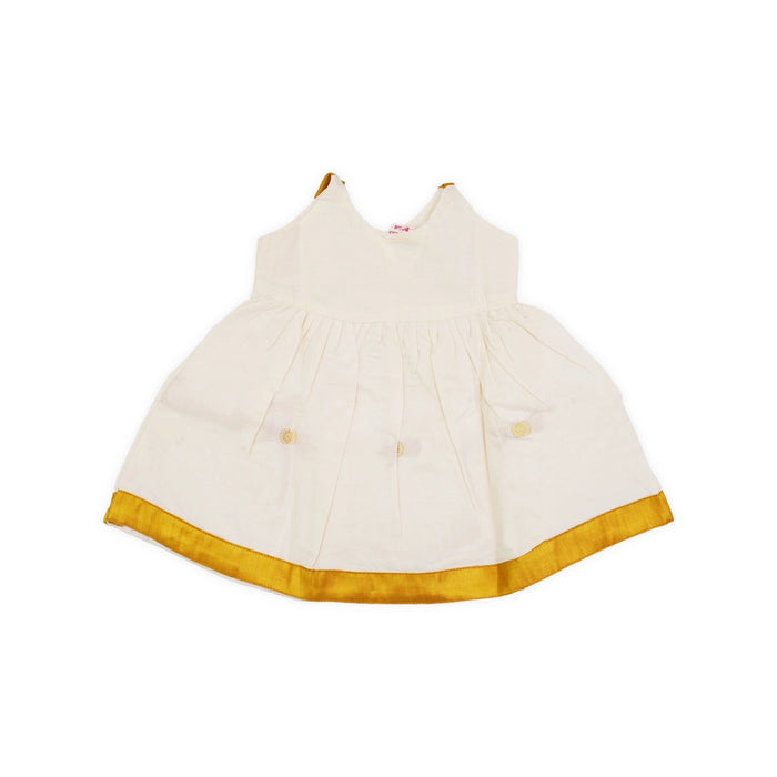 Sleeveless Frock Dress- Size New Born | Gown Dress/Kerala Cotton Readymade Dress/Traditional Dress For Baby Girls - Long Skirts / Ghagra / Pavadai